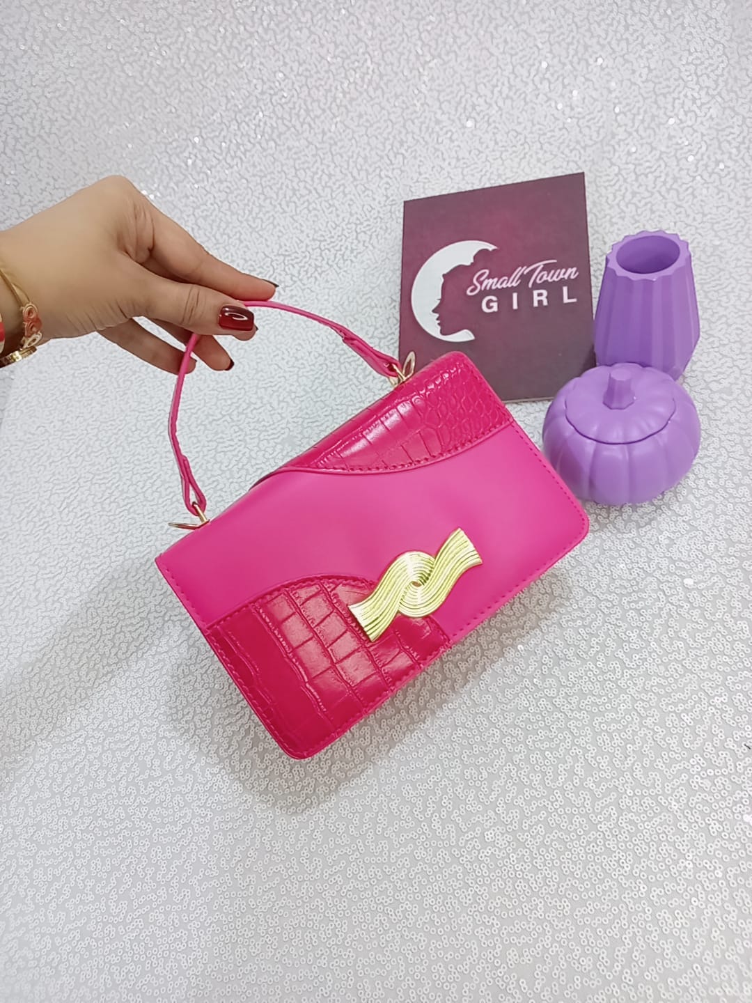 Stylish PU Leather Handbag – 6x9 Inch | Multi Colors (B132)
