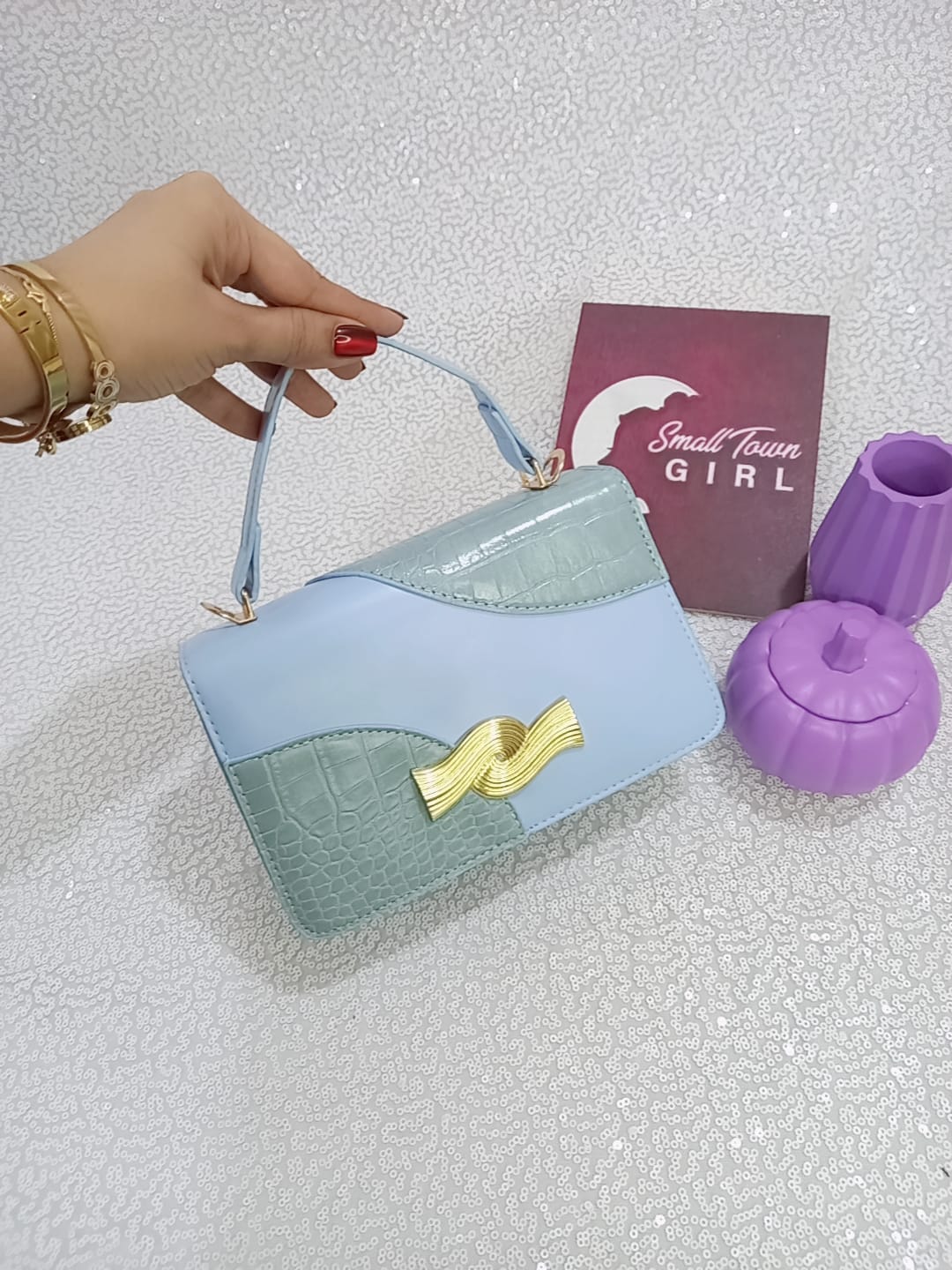 Stylish PU Leather Handbag – 6x9 Inch | Multi Colors (B132)