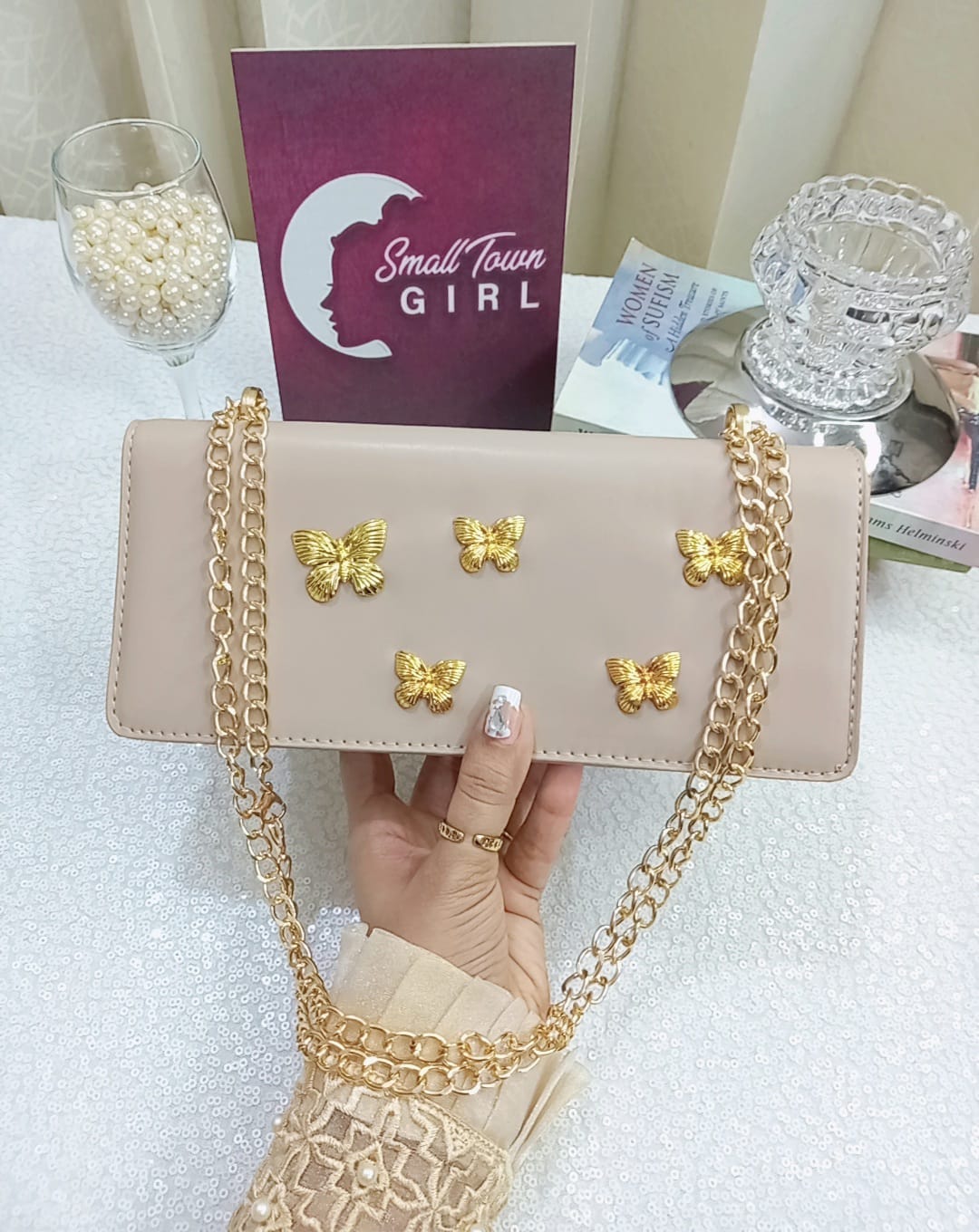 Metallic Butterfly Bag (B119)