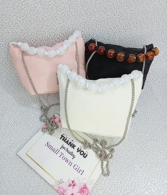 Marble Handle Pouch Bag (B108)