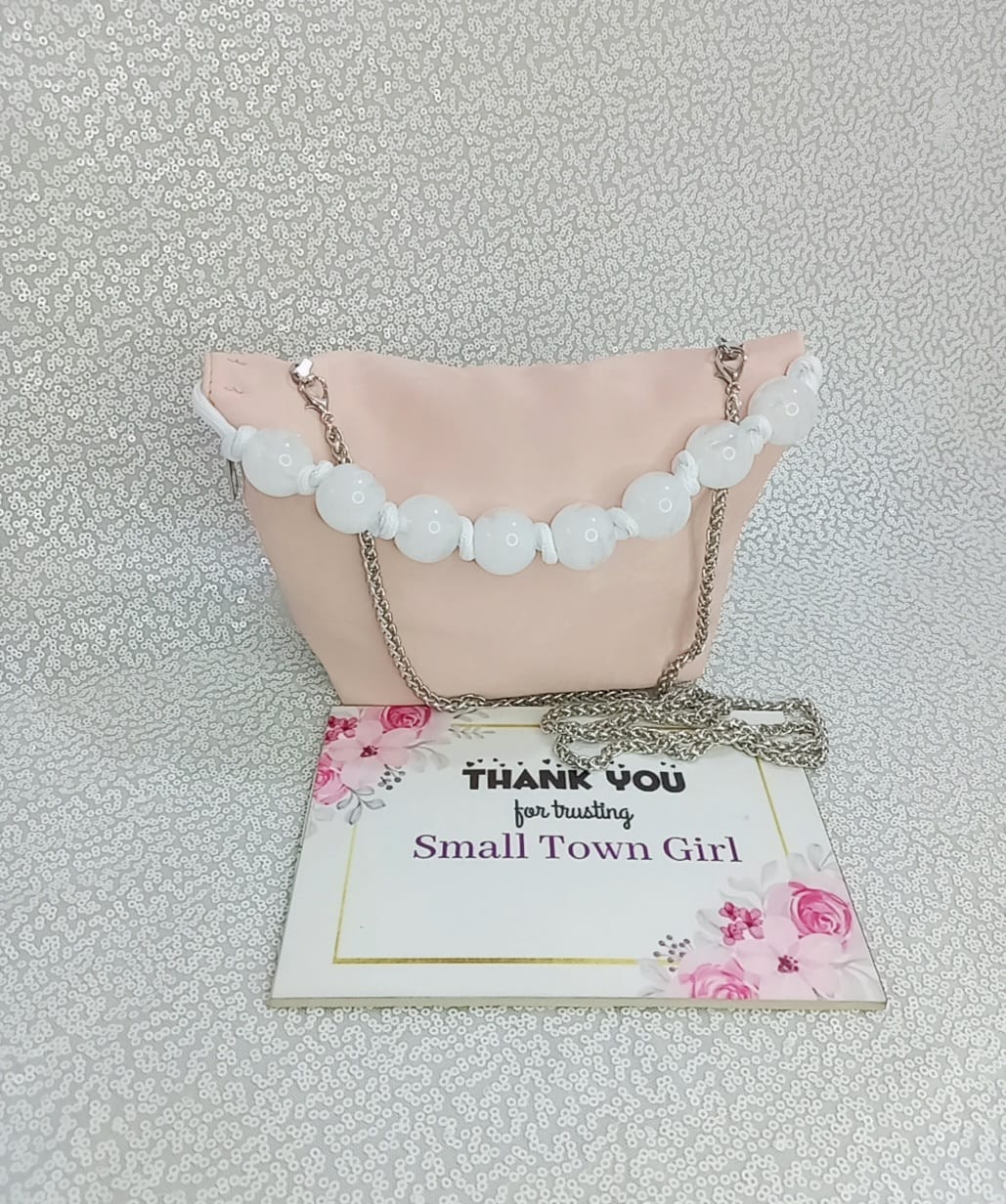 Marble Handle Pouch Bag (B108)