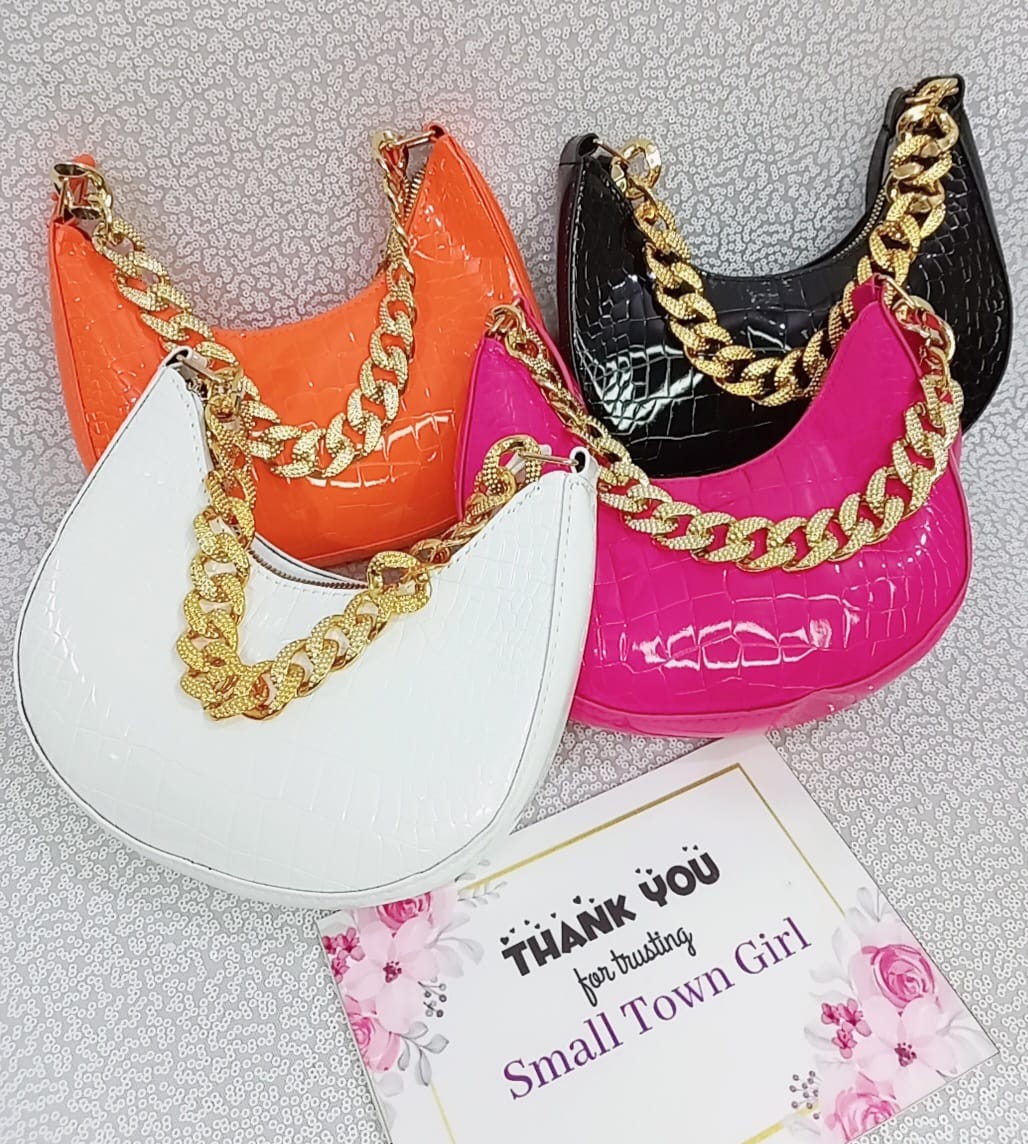 Glossy Half-Moon Bag (B114)
