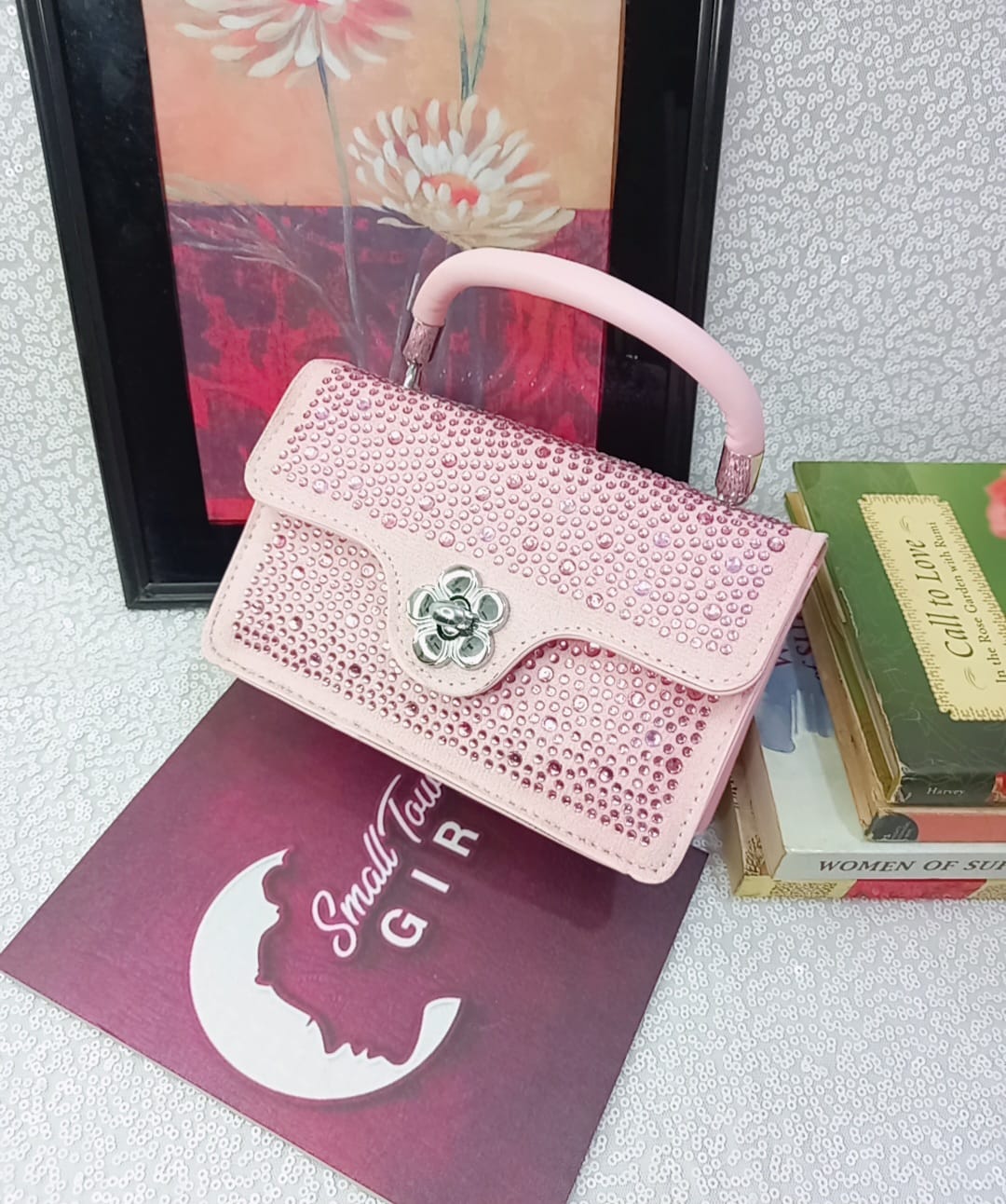 Modern PU Leather Mini Handbag – 6x8 Inch | Trendy Colors (B135)