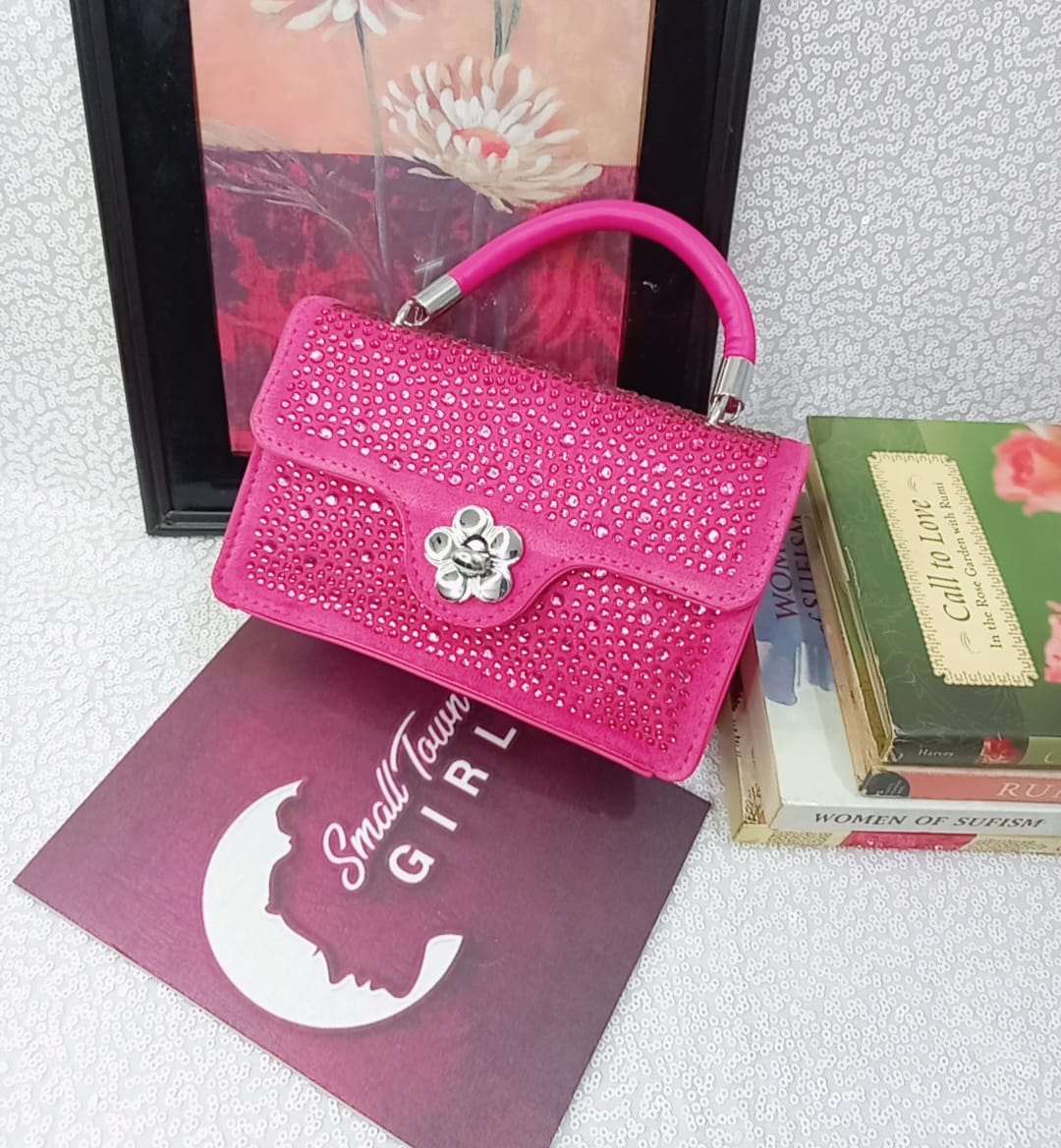 Modern PU Leather Mini Handbag – 6x8 Inch | Trendy Colors (B135)