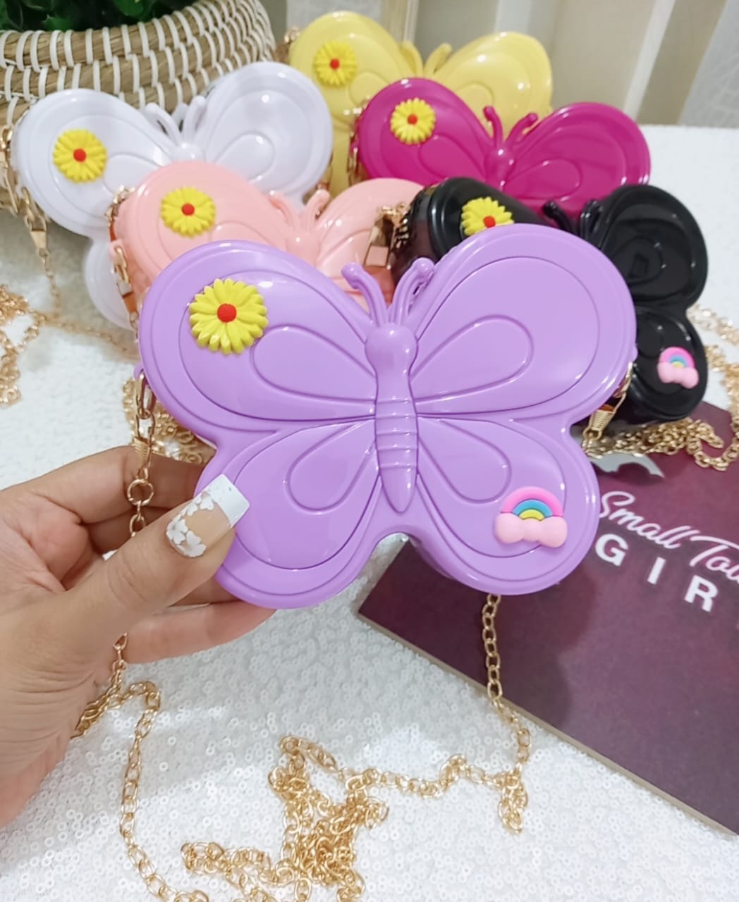 Sparkle Mini Bag for Kids – Cute & Colorful Crossbody (B136)