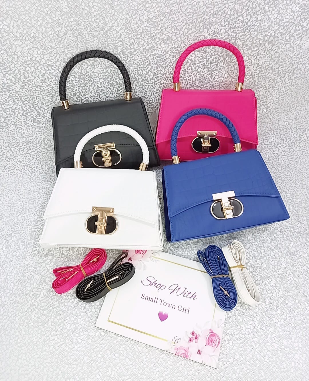 Mate Self Crocodile Print Bag (B111)