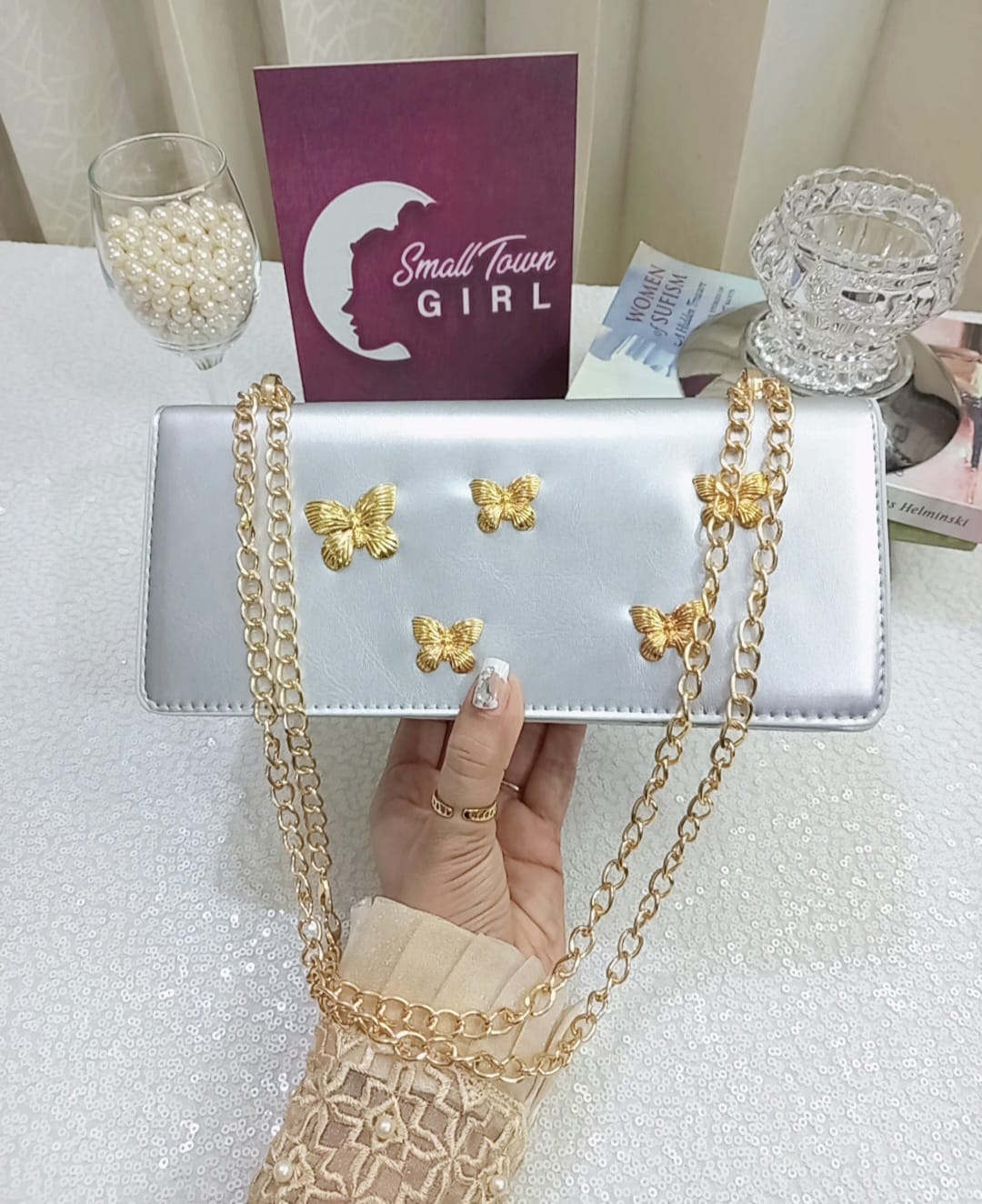 Metallic Butterfly Bag (B119)