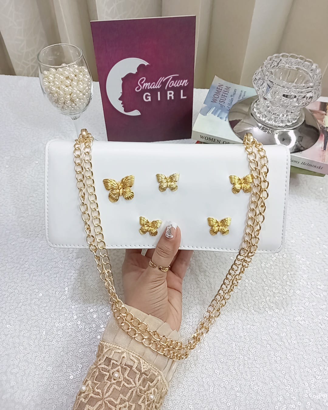 Metallic Butterfly Bag (B119)