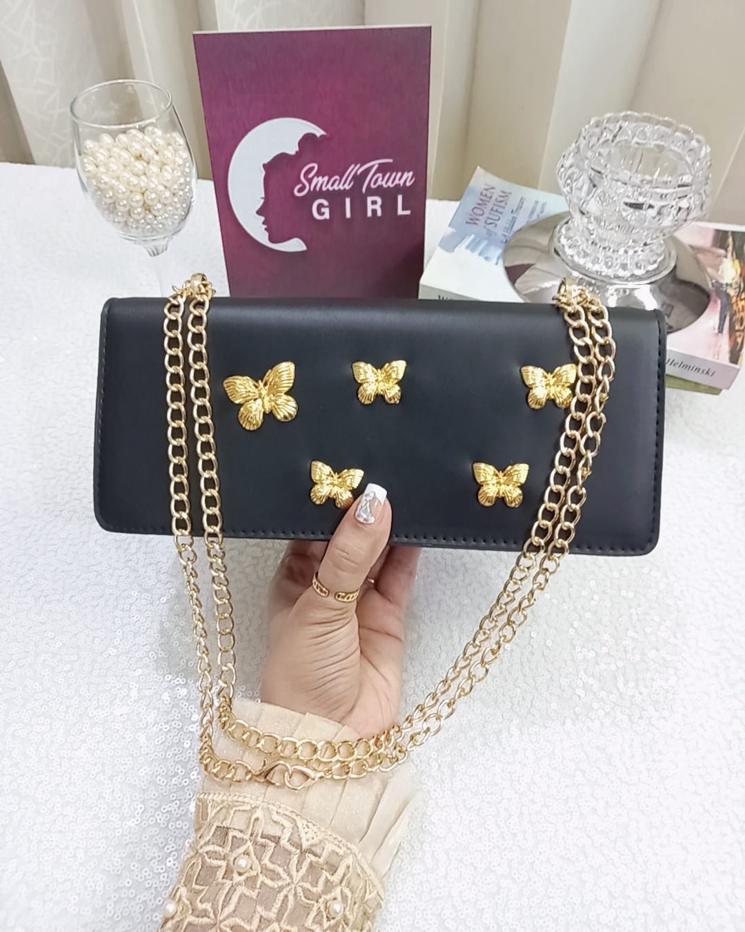 Metallic Butterfly Bag (B119)