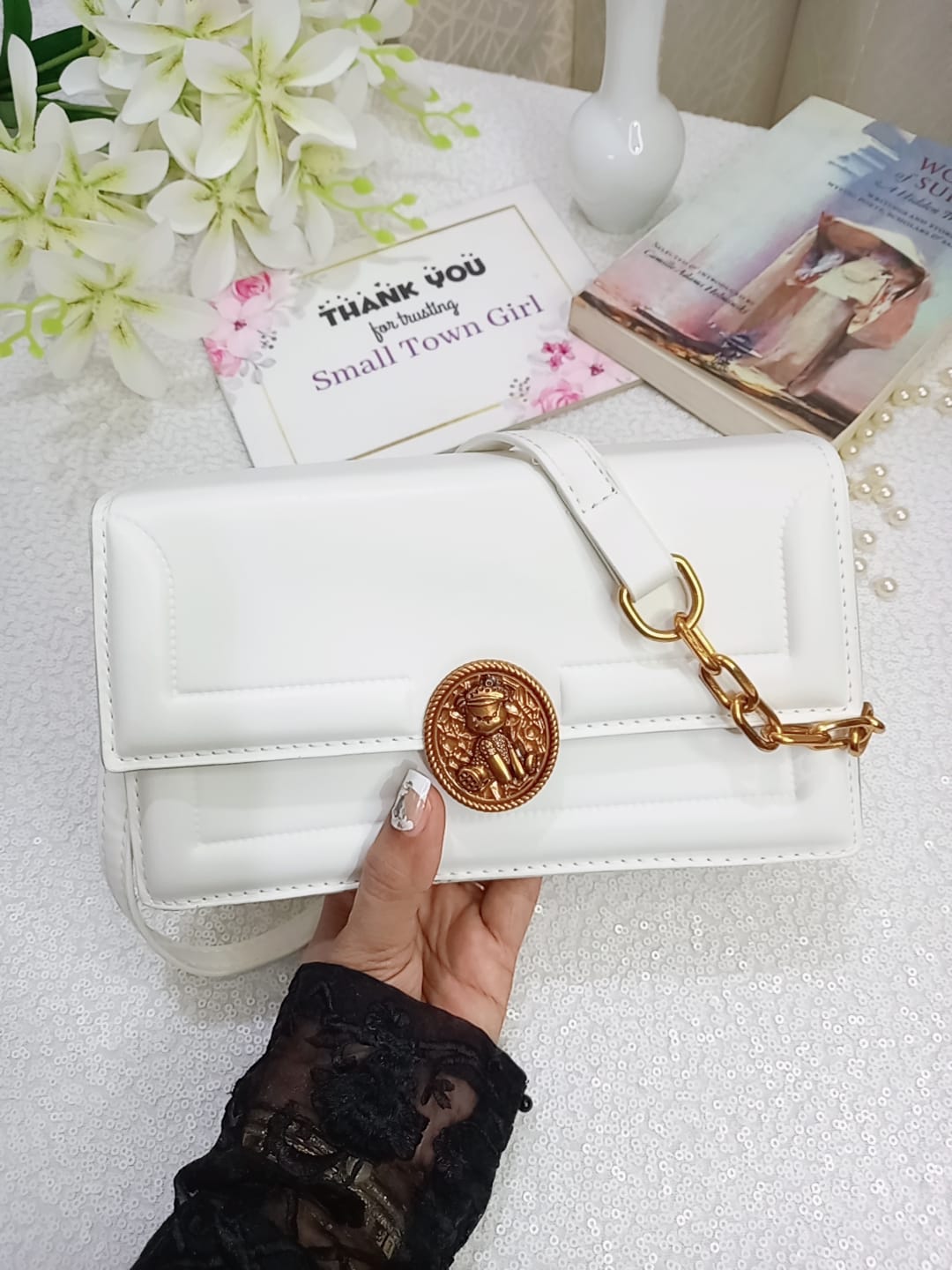 Antique Embellishment Design Bag (B121)